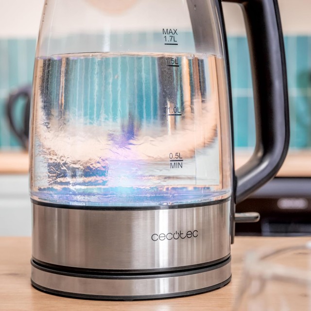 Βραστήρας Νερού 1,7L με Γυάλινο Σώμα 2200W Inox CEC-00170 Cecotec
