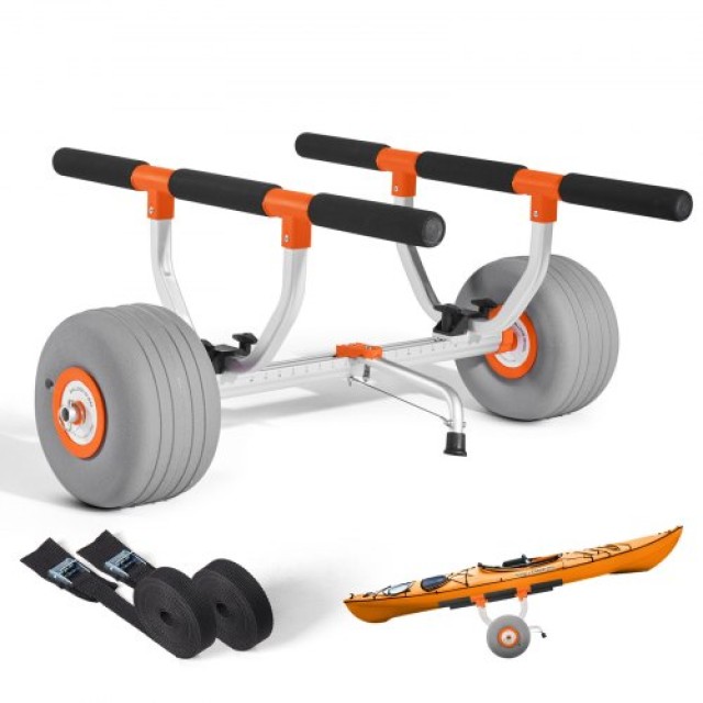 VEVOR Αποσπώμενο Καροτσάκι Καγιάκ 158.8 kg με Φουσκωτούς Τροχούς 30...