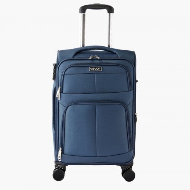 VEVOR Μπλε Επεκτάσιμη Βαλίτσα με Ρόδες 51cm BYKSTXBYLS20PROXL001V0