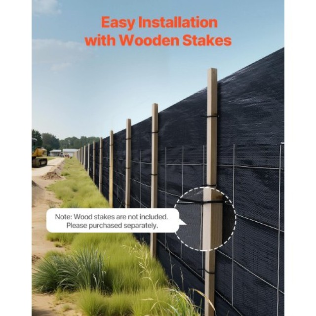 VEVOR Ρολά Υφάσματος Οριοθέτησης Φερτών Υλικών 0.6×30.5 μ, Ανθεκτικ...