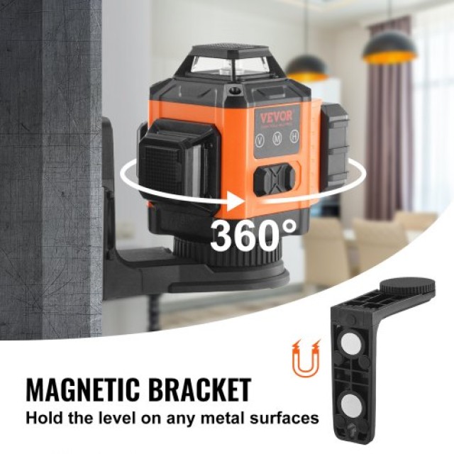 VEVOR Πράσινο Αλφάδι Λέιζερ 100ft Αυτοεπιπεδούμενο Υψηλής Ακρίβειας...