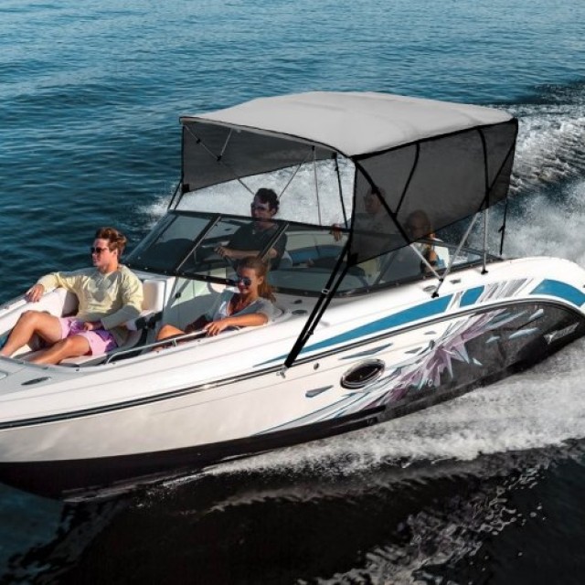 VEVOR 4 Bow Bimini Top Σκίαστρο Σκάφους, Αποσπώμενα Πλέγματα, 600D ...