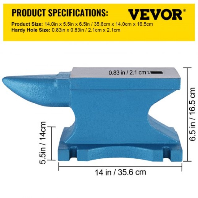 Αμόνι VEVOR 25,4 Kg για Σιδηρουργούς και Κοσμηματοπώλες  55LBSTZ0000000001V0