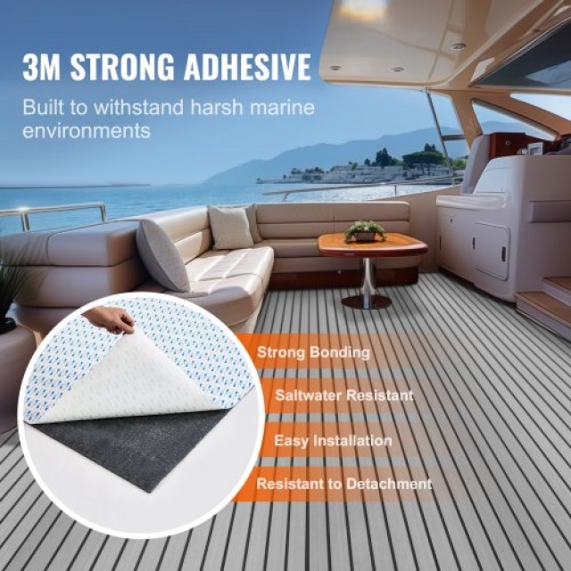VEVOR Δάπεδο Σκάφους EVA Foam 94.5 x 45.7, Αντιολισθητικό Αυτοκόλλητο Δάπεδο 29.9 τ.π.  CBZZFHPMDDHSZQ449V0