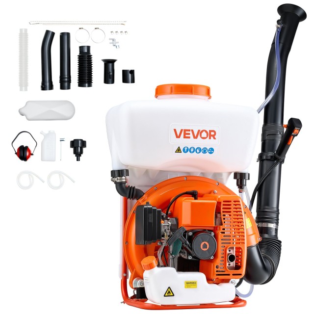 VEVOR Ψεκαστήρας Πλάτης 63CC 3HP, Χωρητικότητα 16L, Για Υγρά και Σκ...