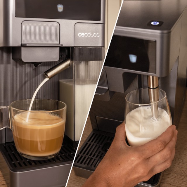 CECOTEC  Καφετιέρα FreeStyle Latte T 4 σε 1 με Δοχείο Γάλακτος - Συμβατή με Αλεσμένο Καφέ, Dolce Gusto, Nespresso και K-fee  CEC-100007