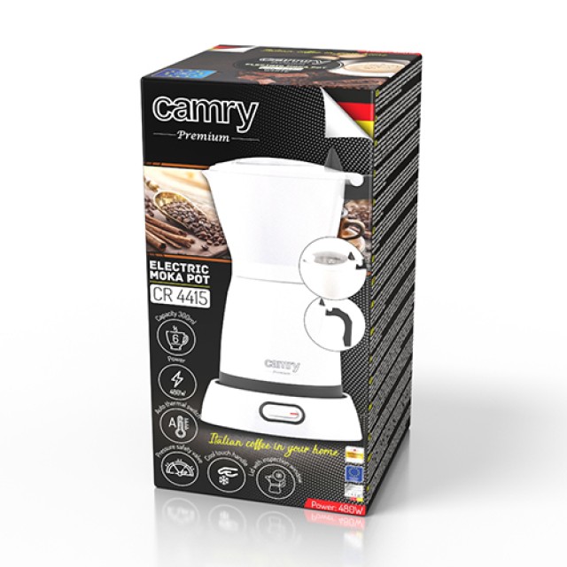 Camry Ηλεκτρική  Καφετιέρα  300ml, 6 Φλιτζάνια, Συμπαγής Σχεδίαση, ...