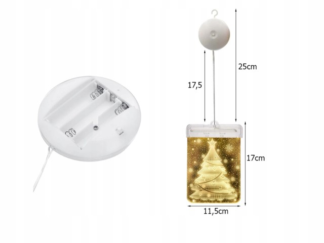 Verk Group 3D Διακοσμητικό Υαλοστάσιο Χριστουγεννιάτικα Φώτα 590745... Verk Group 3D Διακοσμητικό Υαλοστάσιο Χριστουγεννιάτικα Φώτα 590745...