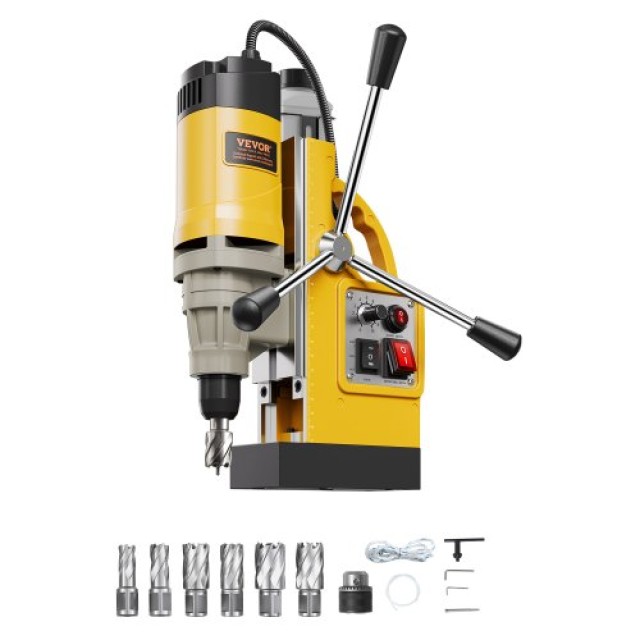 VEVOR Μαγνητικό Δράπανο 1400W 2in 6 Μύτες Κίτρινο CLZJP6JT50MM91ULEV2