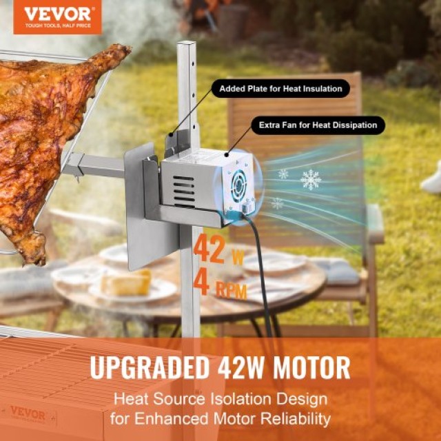VEVOR Σούβλα Ψησταριάς BBQ για Γουρούνι, Αρνί, Κοτόπουλο 42W 61kg  DDXZKJ35YCCGS1ENDV2