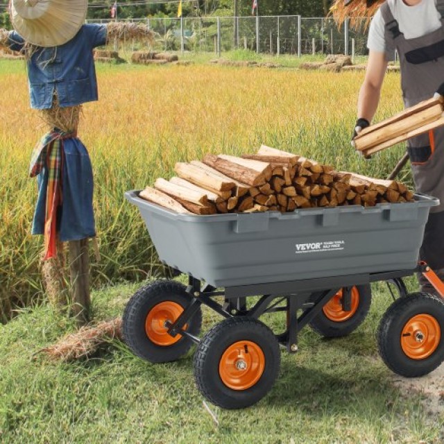 VEVOR Πολύ Καρότσι Κήπου Βαρέως Τύπου 1500 lbs 13 Ελαστικά  SLZXTC1500B0FP7ZKV0