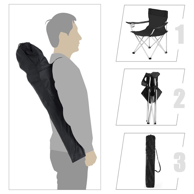 Σετ 2 Πτυσσόμενες Καρέκλες Camping με Μπράτσα και Θήκη Ποτηριού 52 ... Σετ 2 Πτυσσόμενες Καρέκλες Camping με Μπράτσα και Θήκη Ποτηριού 52 ...