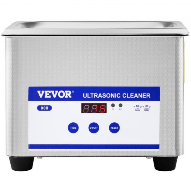 VEVOR 0.8L Υπερηχητικός Καθαριστής για Κοσμήματα και Γυαλιά 35W Ανοξείδωτος για Επαγγελματική και Οικιακή Χρήση  QXJ0.8LCSB0000001V2