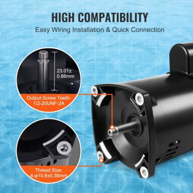 VEVOR Αντλία Πισίνας 1HP 115/230V  YCBDJ1HP56Y26MR60V9