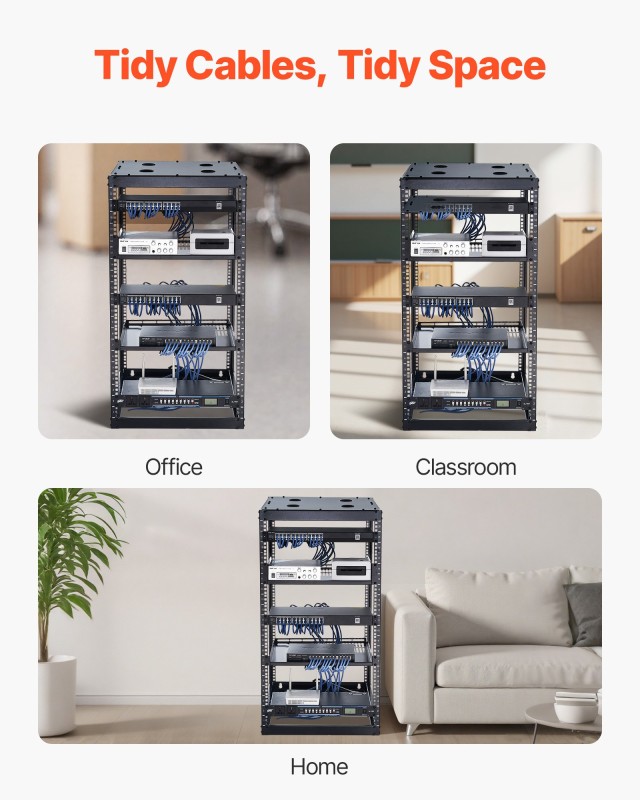 VEVOR Εργονομική Ανοικτής Δομής Ραφιέρα Δικτύου 20U, Βάθος 585mm KF... VEVOR Εργονομική Ανοικτής Δομής Ραφιέρα Δικτύου 20U, Βάθος 585mm KF...