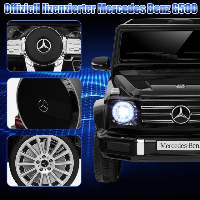 Costway  Παιδικό Ηλεκτρικό Αυτοκίνητο Mercedes-Benz G500 με Τηλεχειριστήριο και Μουσική Σύνδεση TQ10178DE-DK
