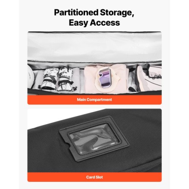 VEVOR Τσάντα Snowboard έως 65 εκ., Αδιάβροχο Υλικό 600D Oxford, με ...