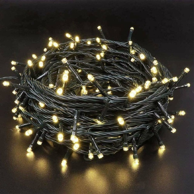 BAKAJI Αλυσίδα Φώτων 300 LED Πυγολαμπίδες Θερμό Λευκό με Ελεγκτή 8 ... BAKAJI Αλυσίδα Φώτων 300 LED Πυγολαμπίδες Θερμό Λευκό με Ελεγκτή 8 ...