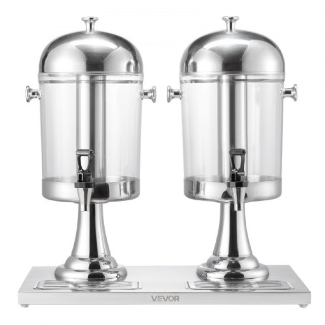VEVOR Διανομέας Ποτών 8L x 2 με Βρυσάκι από Ανοξείδωτο Ατσάλι BXGYL...