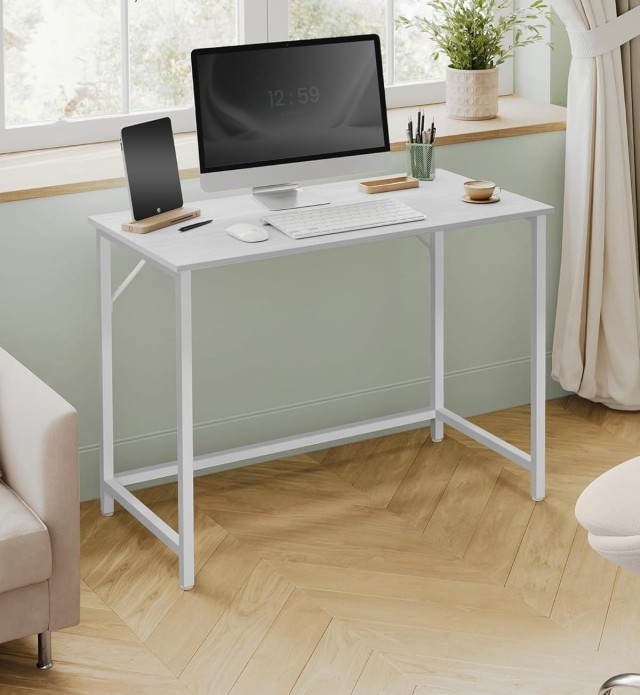 Γραφείο Υπολογιστή 100 x 50 x 76 cm Λευκό LWD041W44V1 Vasagle