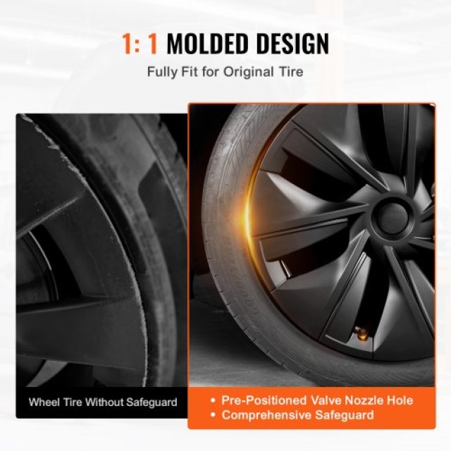 VEVOR  Κάλυμμα Ζάντας 19 για Model Y 2020-2023 με Οπή Βαλβίδας  QFGLGGZYKQFGH9ABDV0