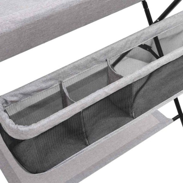 vidaXL Αλλαξιέρα Μωρού Ανοιχτό Γκρι Σιδερένια 10265 vidaXL Αλλαξιέρα Μωρού Ανοιχτό Γκρι Σιδερένια 10265