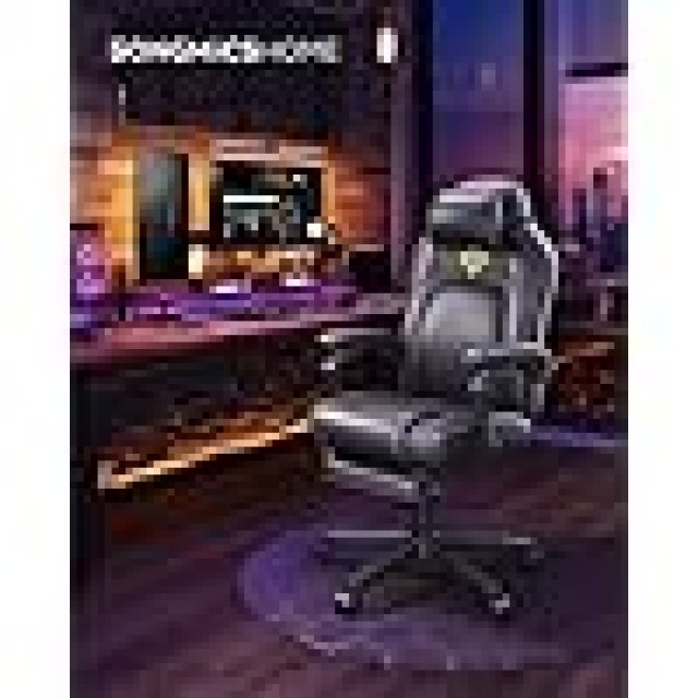 SONGMICS Εργονομική Gaming Καρέκλα με Ρυθμιζόμενη Πλάτη σε Μαύρο Χρ...