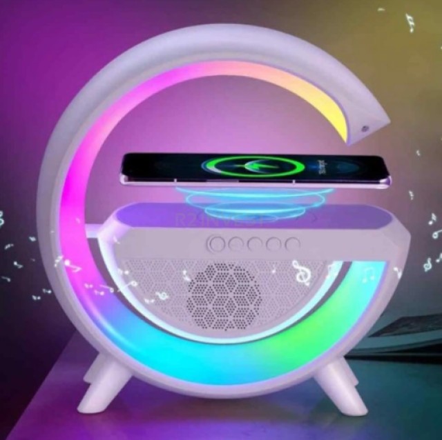 Πολυλειτουργικό Φωτιστικό LED με Bluetooth Ηχείο, RGB Φωτισμό & Ασύρματη Φόρτιση 5908222237639 SPM