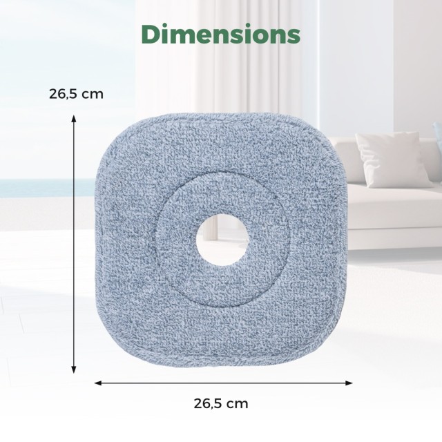 Costway Υψηλής Ποιότητας Κεφαλή Σφουγγαρίστρας Μικροϊνών 26,5 x 26,...