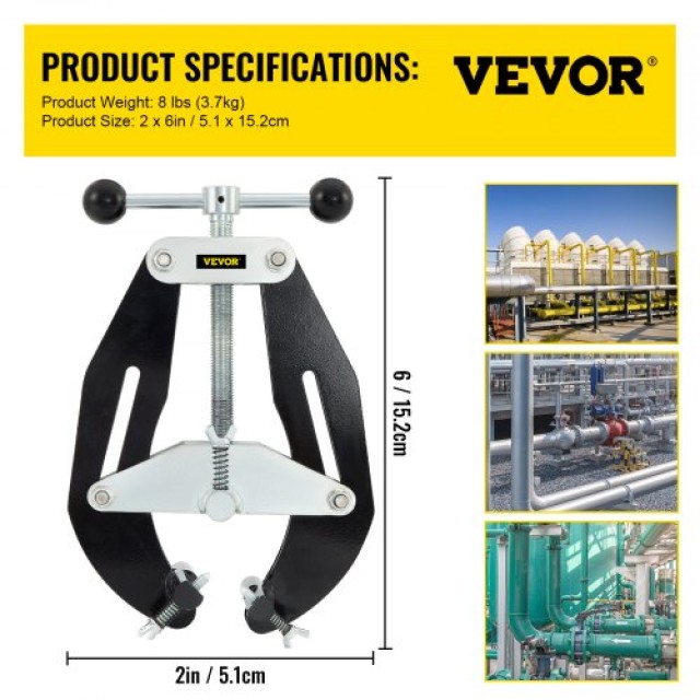 VEVOR  Υπερσφιγκτήρας, 2-6 ίντσες, Υψηλής Αντοχής Σφιγκτήρας Σωλήνω...
