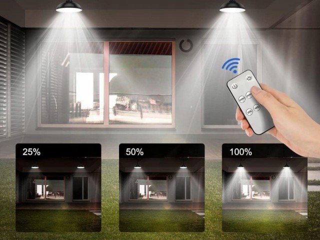 Verk Group Ηλιακό LED Εξωτερικό Φωτιστικό Οροφής με Τηλεχειριστήριο...