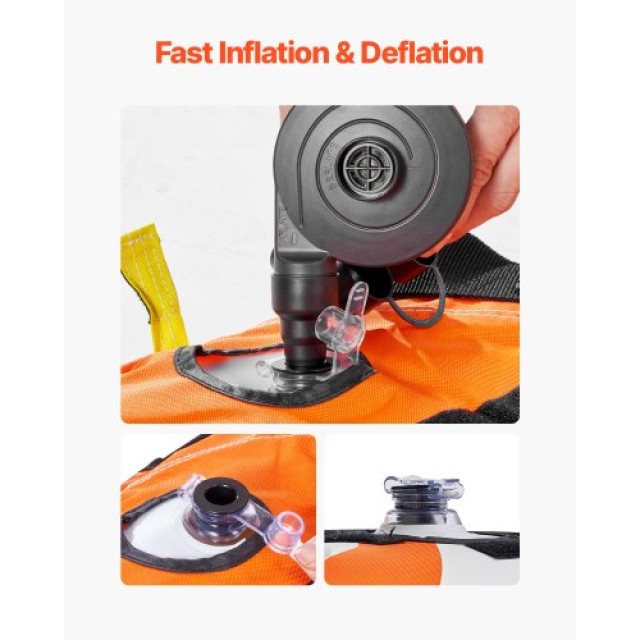 VEVOR Φουσκωτό Τούμπα Θαλάσσης για 1-4 Άτομα - Ρυμουλκούμενο για Σκ...