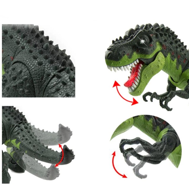 BAKAJI  Παιδικό Παιχνίδι Δεινόσαυρος T Rex Περπατητός με Φώτα, Ήχους και Κινήσεις Σώματος  02814247