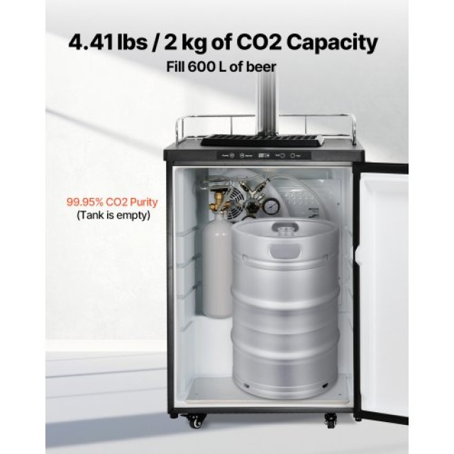 VEVOR Δεξαμενή CO2 4.41 lbs Αλουμινίου με Βαλβίδα DIN477 TUV Εγκεκρ...