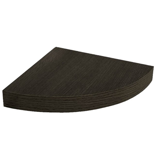 BAKAJI Γωνιακό Ράφι Τοίχου από MDF σε Ξύλινη Όψη Wenghe 24x4cm 0283...