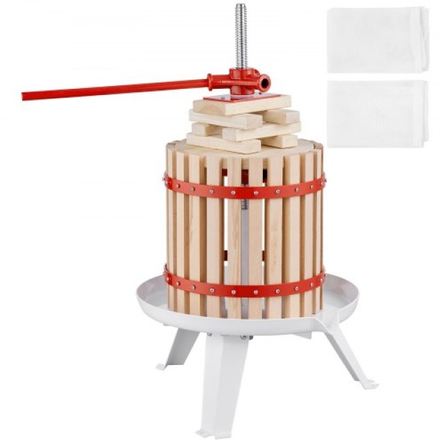 Πρέσα Φρούτων VEVOR 12L Ξύλινη Καλάθα για Χυμούς & Λάδι  LSGJYZJMM12L8V4OHV0