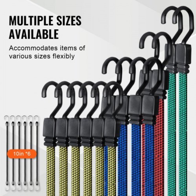 VEVOR Σετ 32 Επίπεδων Ιμάντων Bungee 17mm με Γάντζους J - Βαρέως Τύπου DLKZDW28PCSBP62SQV0