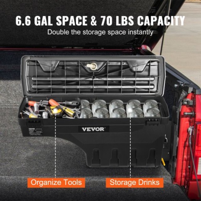 Κουτί Αποθήκευσης VEVOR για Ford F-150 2015-2021, Δεξιά Πλευρά  KCL...