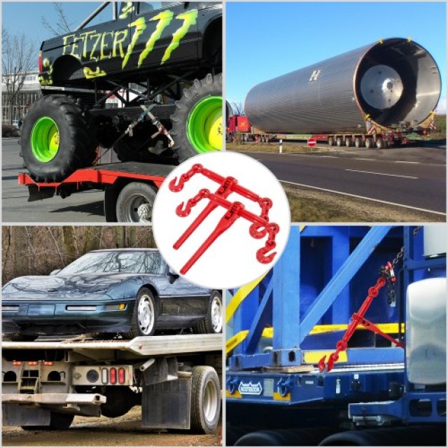 Δεσμευτής Αλυσίδας VEVOR 5/16-3/8, 6600lbs, Κόκκινος  SZGL2P516-38JL001V0