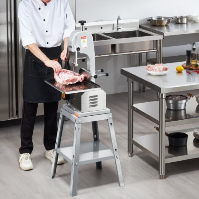 VEVOR 850W Επαγγελματικό Ηλεκτρικό Πριόνι Κρέατος & Οστών από Ανοξείδωτο Ατσάλι  LDSJRJ850WL0LAGK4V2