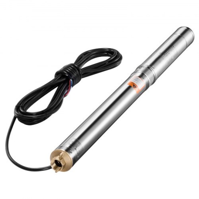 VEVOR Αντλία Υποβρύχιας Γεώτρησης 550W από Ανοξείδωτο Χάλυβα, Βάθος 210ft, Ροή 65L/min SJQSB750W400787CRV2