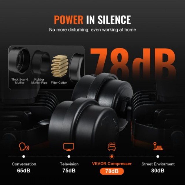 Φορητός Αεροσυμπιεστής VEVOR 15 Γαλόνια 90 PSI  WYWSKYJ60L14J9EI6V2