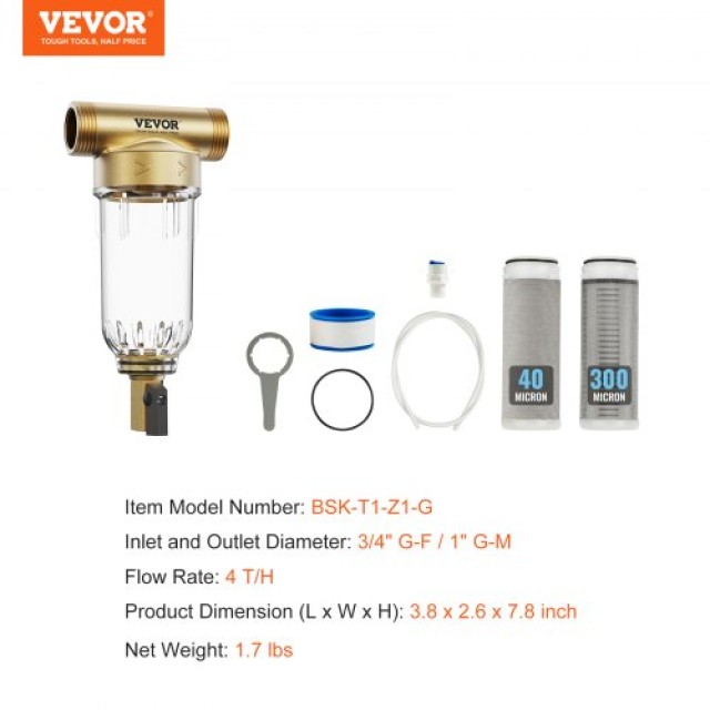 VEVOR Φίλτρο Καθίζησης 40+30 Μικρά για Οικιακή Χρήση  SDCXQZSGLQZCDBHPNV0