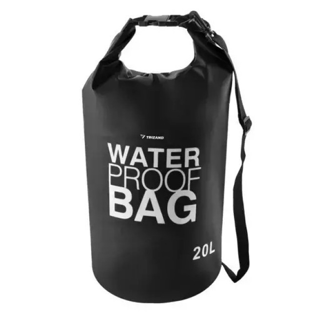 Αδιάβροχη Τσάντα PVC 20lt 49 x 58 cm – Μαύρο 23566 Trizand