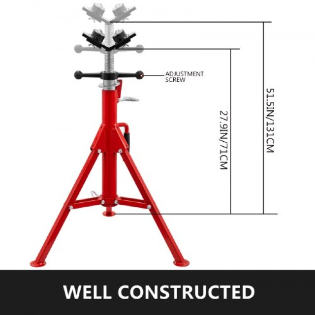 VEVOR Βάση Σωλήνων V-Head 1107A, Αναδιπλούμενη, Χωρητικότητα 2 Τόνω...