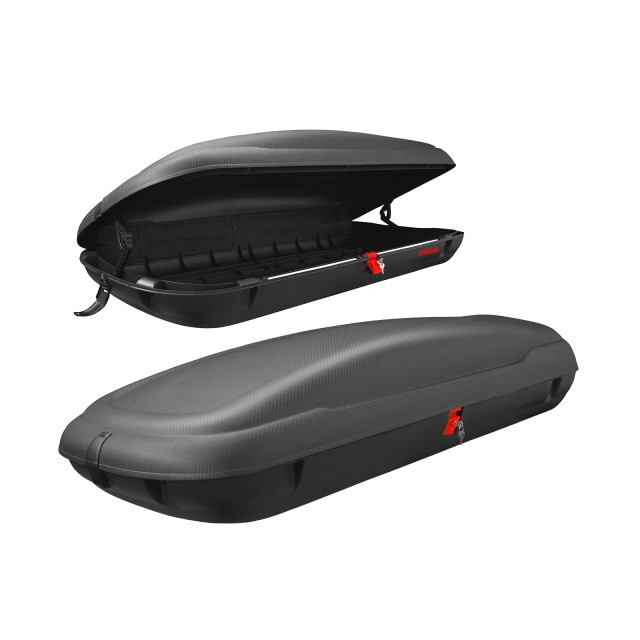 Costway Μαύρη Σκληρή Θήκη Οροφής Αυτοκινήτου με Κλειδιά Ασφαλείας 4...