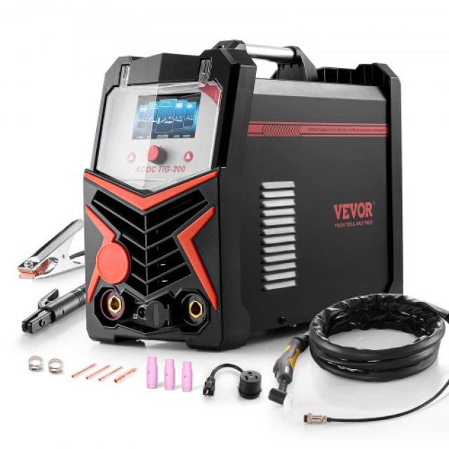 VEVOR Συγκολλητής TIG 6-σε-1 AC/DC Pulse Spot MMA IGBT LED TIGHJ200...