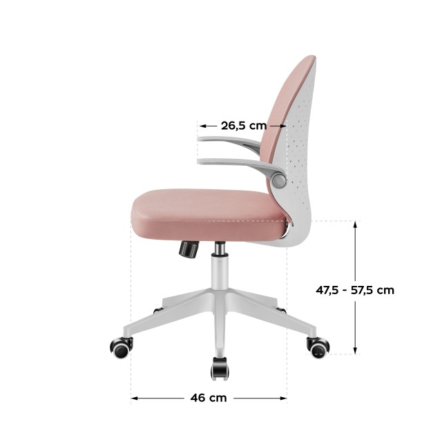 MarkAdler Παιδική Περιστρεφόμενη Καρέκλα Junior 4.0 Ροζ 5903796017830