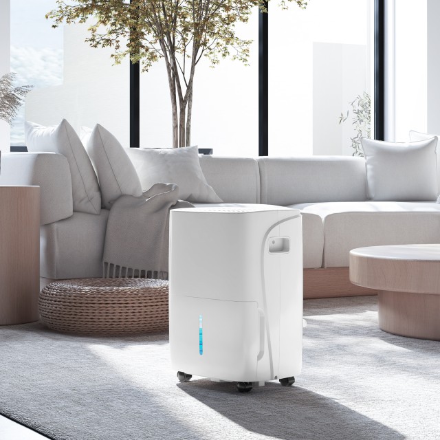 HOMCOM Φορητός Αφυγραντήρας 30L/Ημέρα με Δοχείο 4L 3 Ταχύτητες και 4 Λειτουργίες Χρονοδιακόπτης έως 24 Ώρες Λευκό 821-037V90WT
