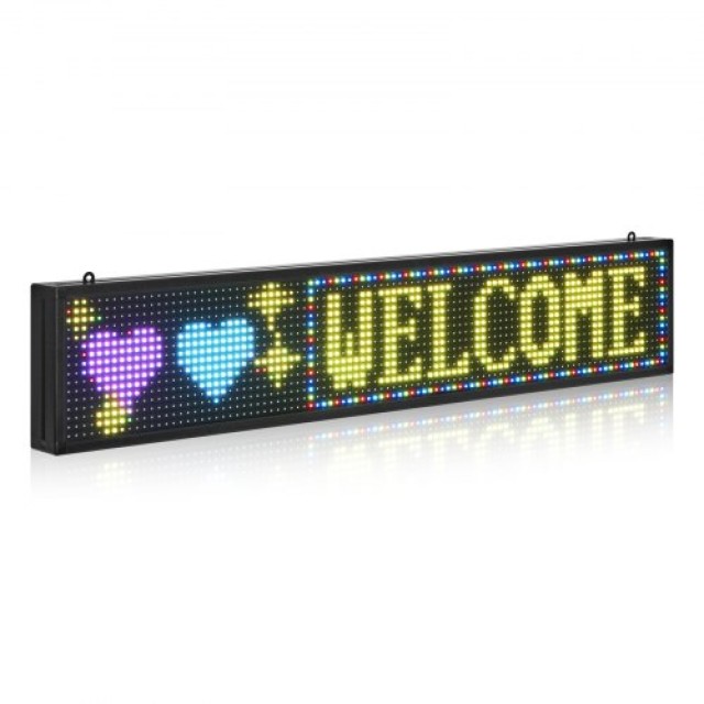VEVOR Προγραμματιζόμενη LED Πινακίδα P10 Πολύχρωμη YPGDGGP40X8YXTP44001V2